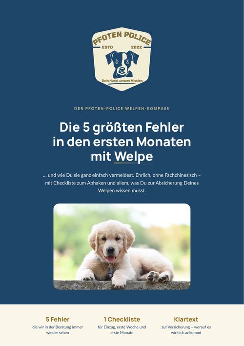Titelseite des Welpen-Kompass